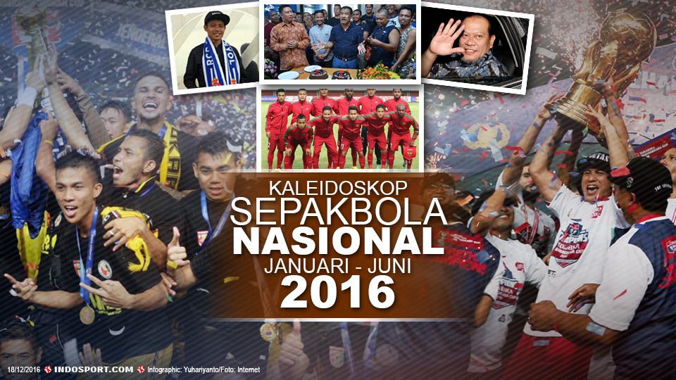 Kaleidoskop sepakbola nasional Januari-Juni 2016. - INDOSPORT